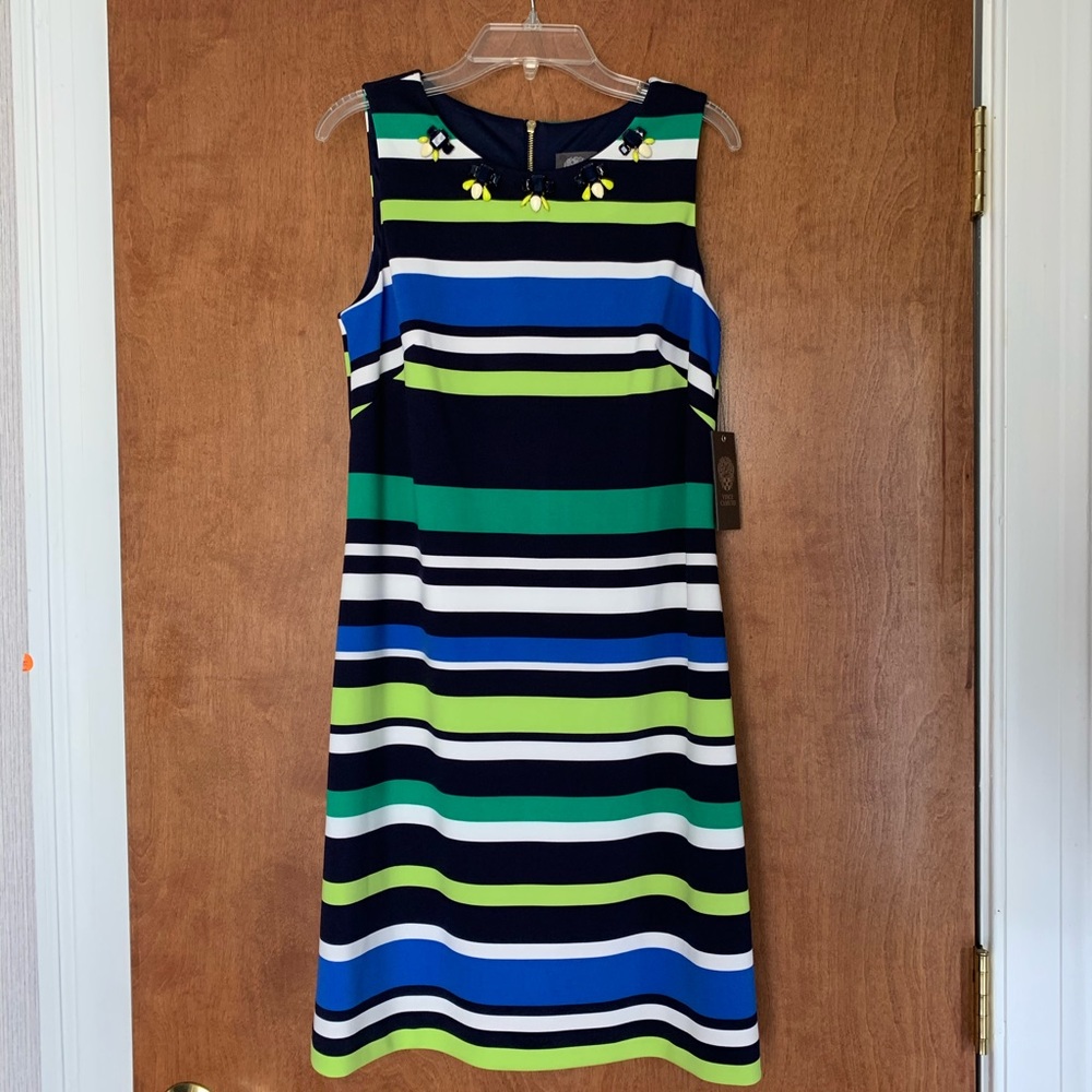 Vince Camuto Dress with Beaded Neckline